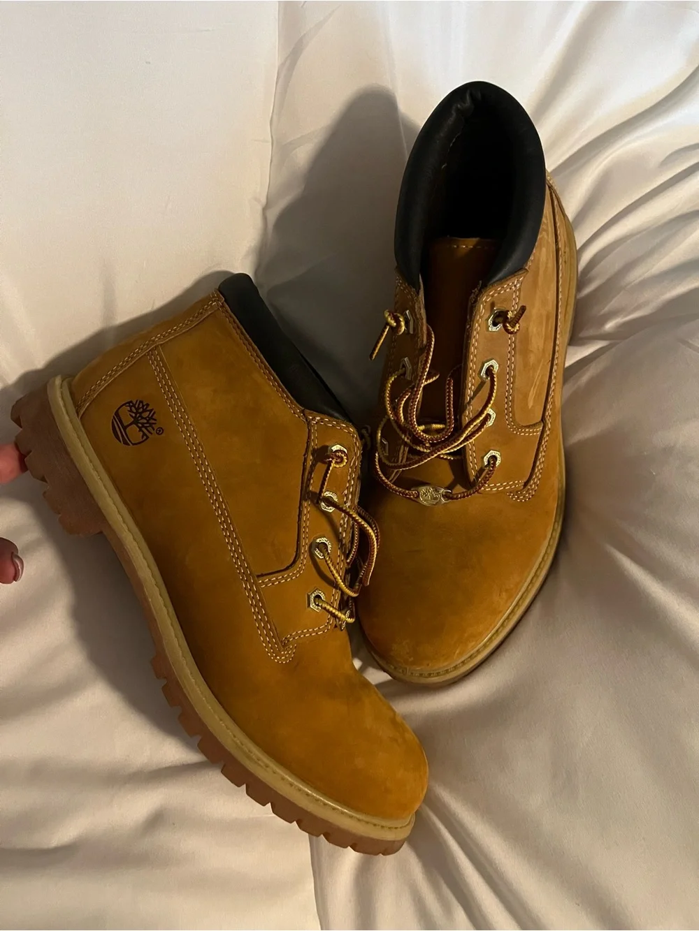 Timberland women’s Tan Wheat Nubuck Chukka Boots